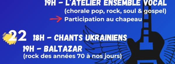 Concerts pour l’Ukraine – 21 et 22 février